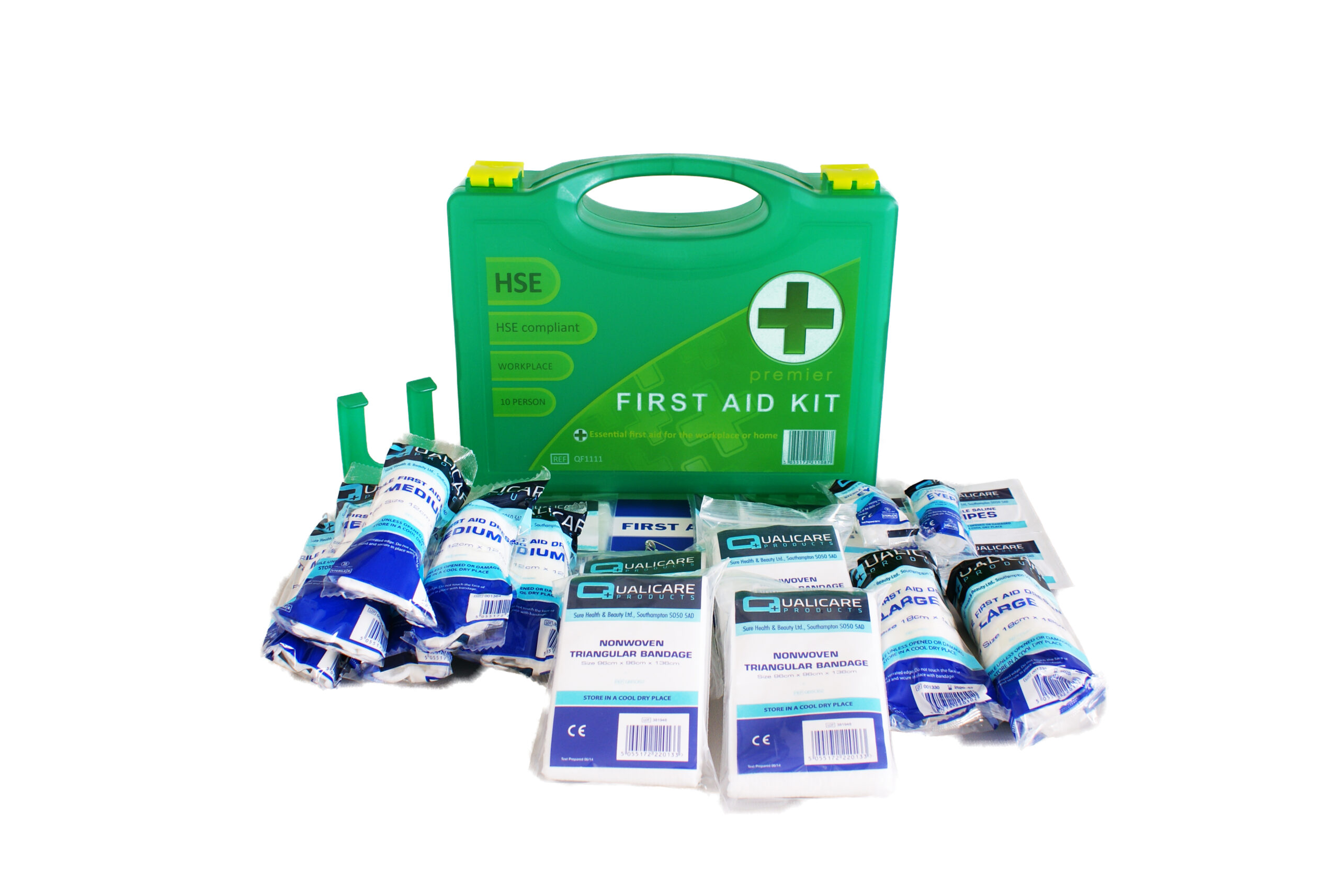 10 PERSON MEDICAL HOME WORK HSE APPROVED EMERGENCY PREMIER DELUXE FIRST AID KIT 